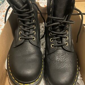 Dr. Martens Black Leather Winter Boots